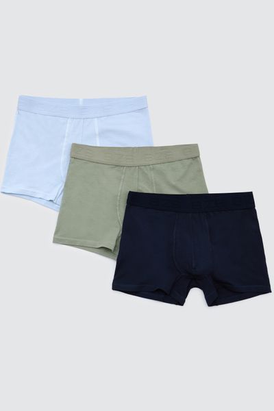 Lot de 3 boxers unis