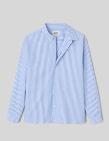 Chemise ray&eacute;e imprim&eacute;e dos