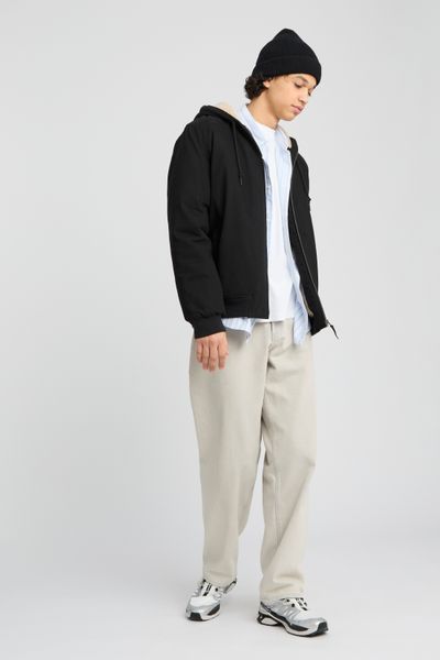 Blouson à capuche intérieur sherpa