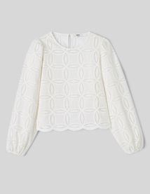 Blouse en broderie anglaise
