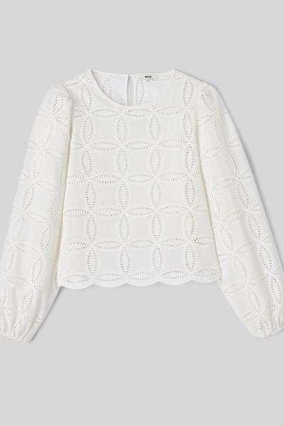 Blouse en broderie anglaise