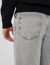 Jean loose gris clair