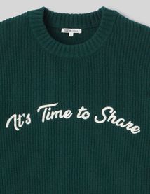 Pull broderie fantaisie