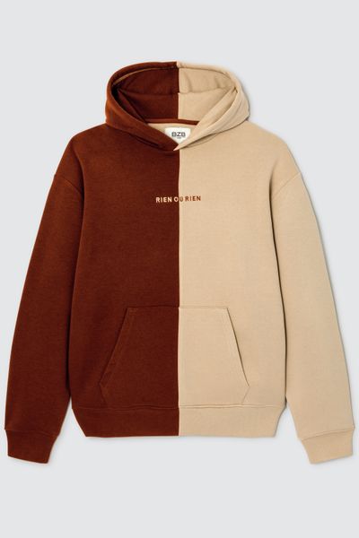 Sweat à capuche colorblock