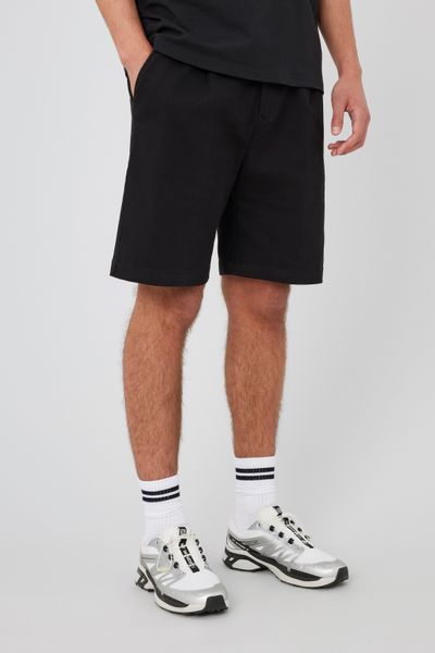 Bermuda à pinces taille élastiquée