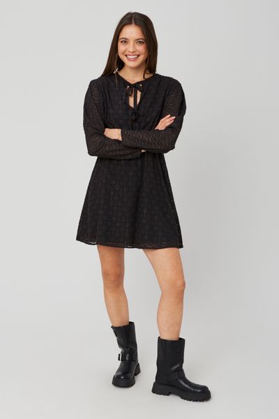 Robe courte jacquard