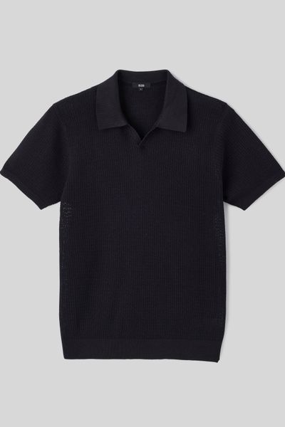 Polo maille ajourée