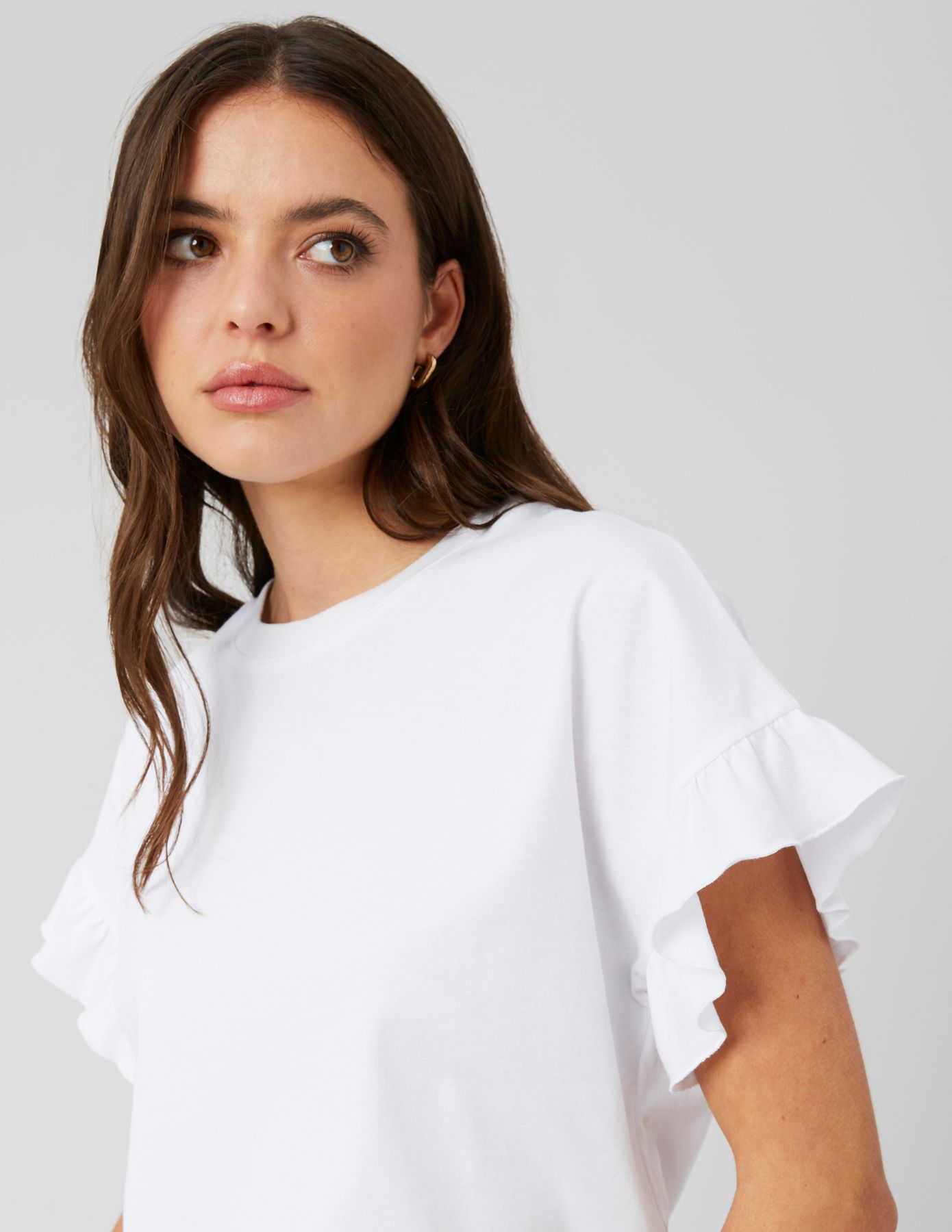 T-shirt manches courtes à volants