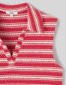 Top en tricot col polo