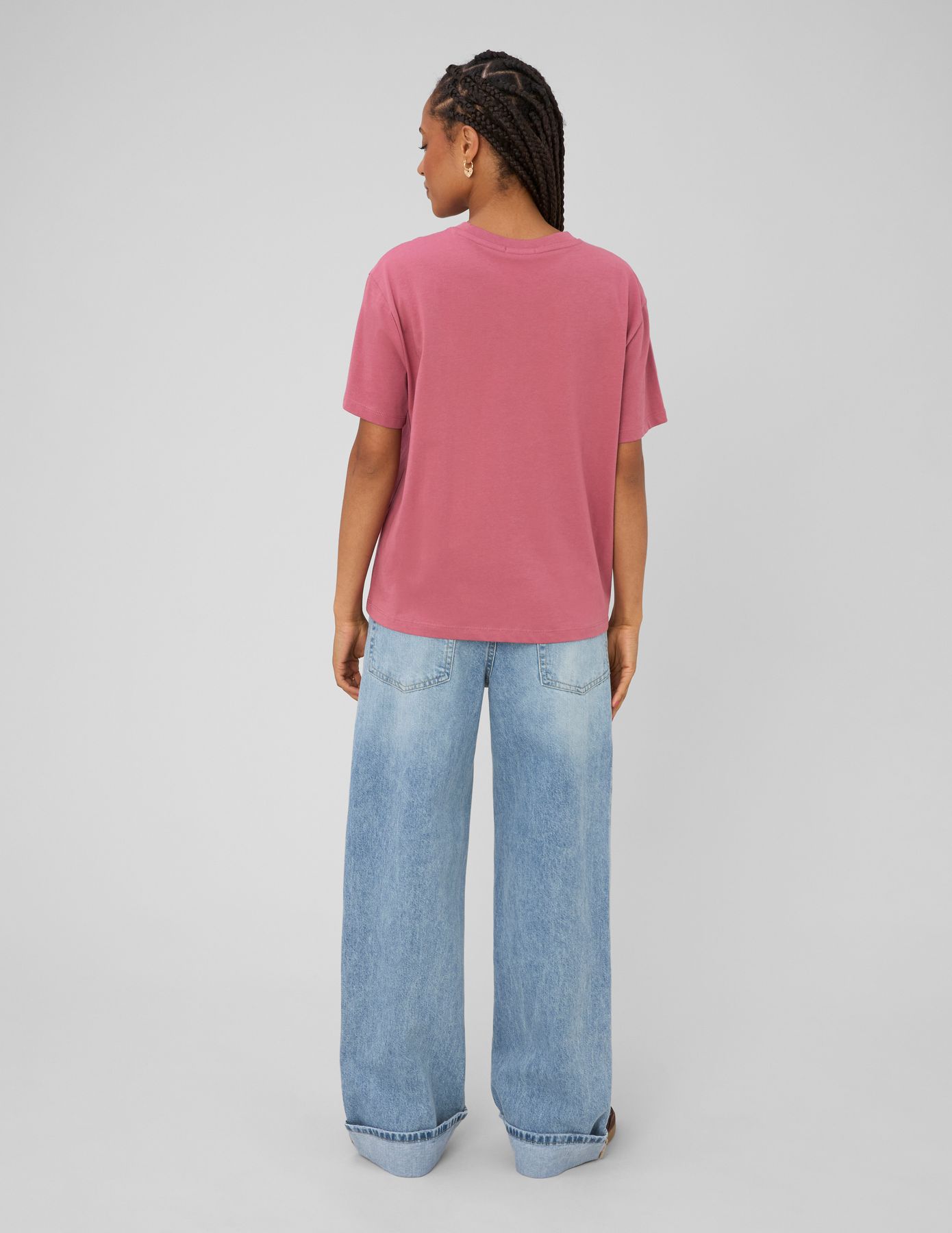 Jean baggy &agrave; revers