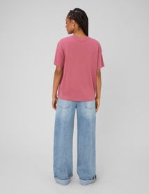 Jean baggy &agrave; revers
