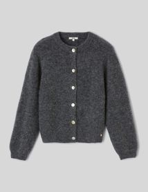 Gilet boutonn&eacute; col rond