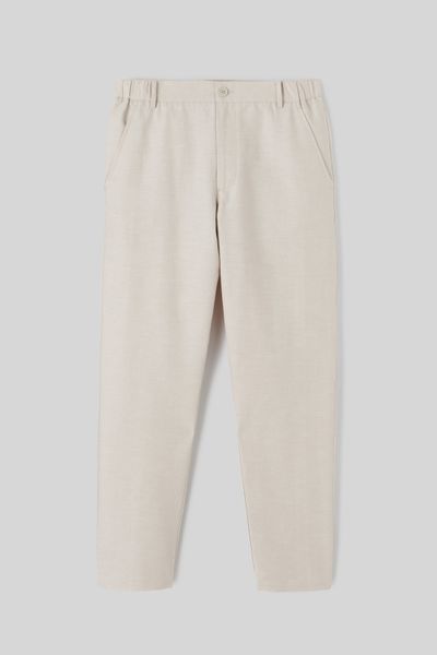 Pantalon de ville coton lin