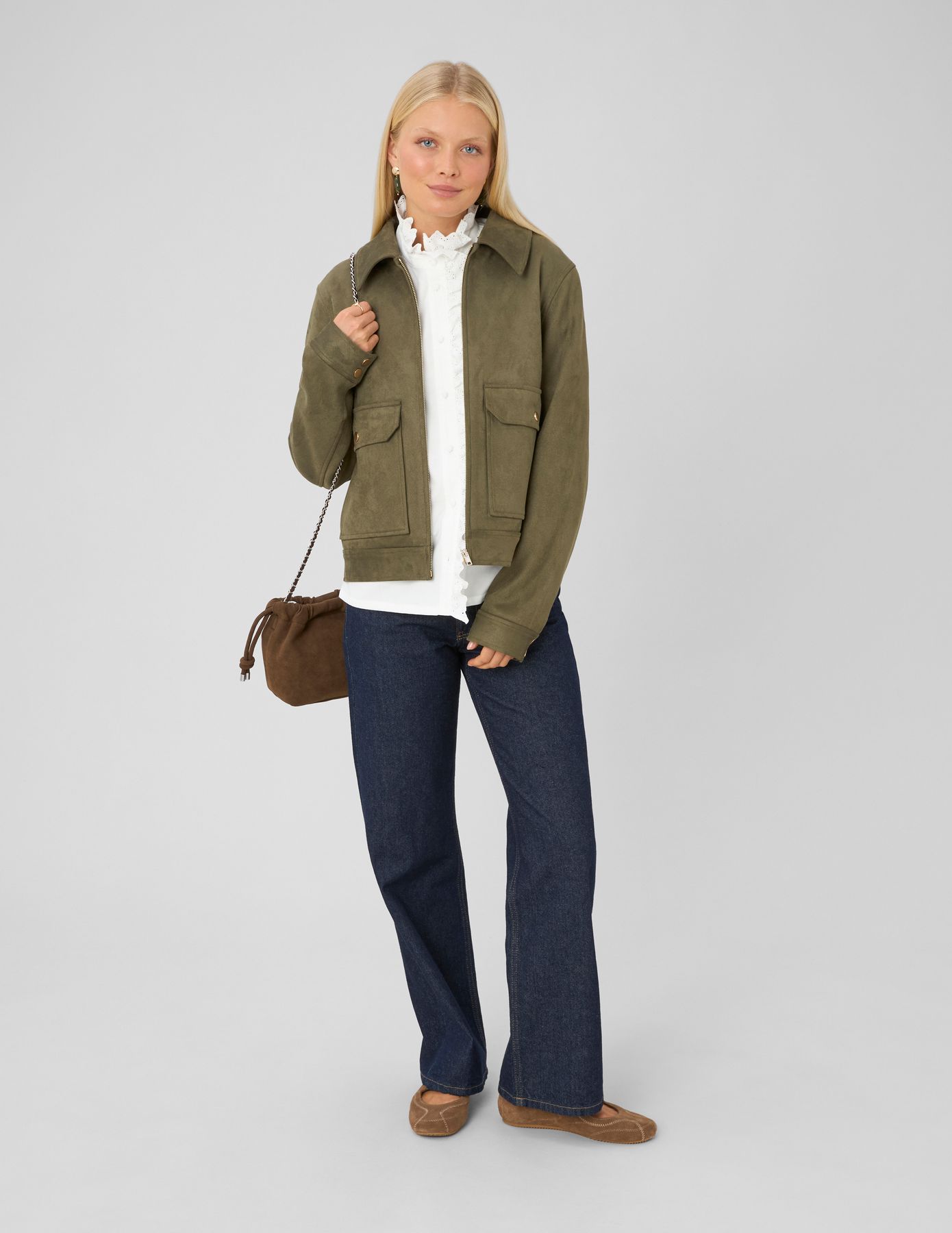 Blouse velours c&ocirc;tel&eacute;