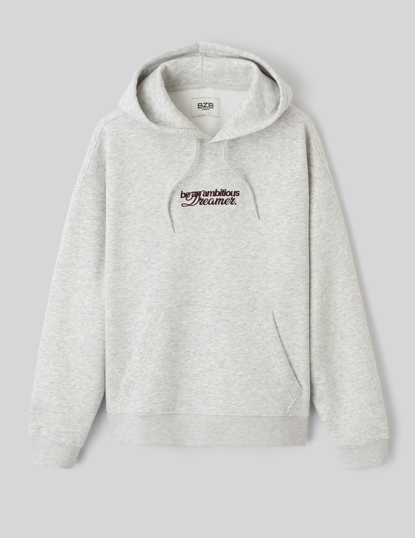Sweat capuche broderie devant/dos