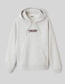 Sweat capuche broderie devant/dos