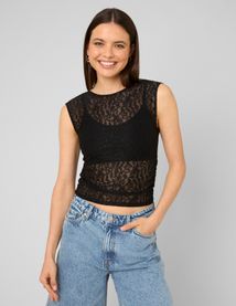 Top en dentelle