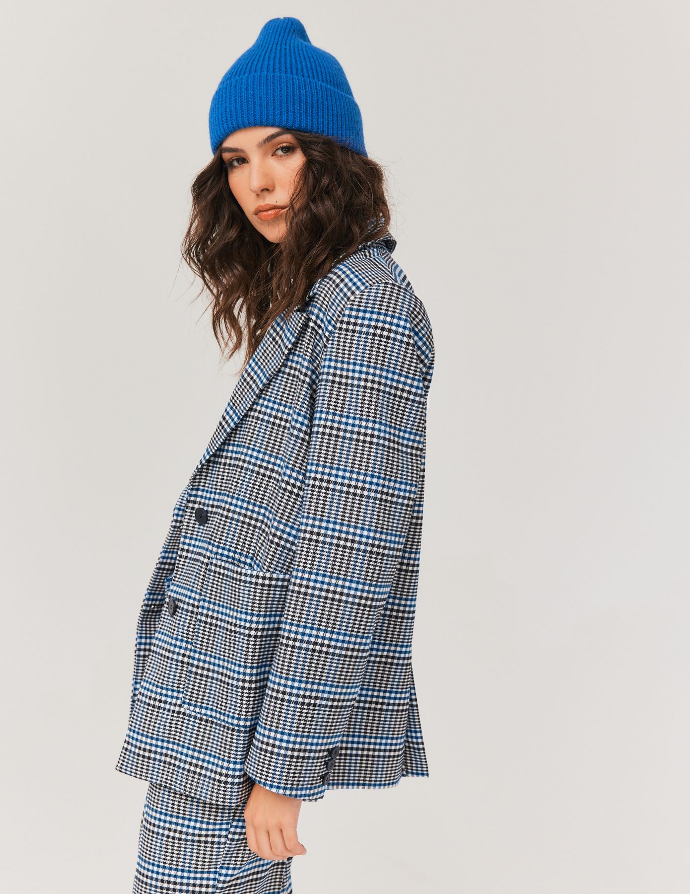 Blazer à carreaux