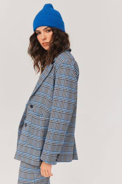 Blazer à carreaux