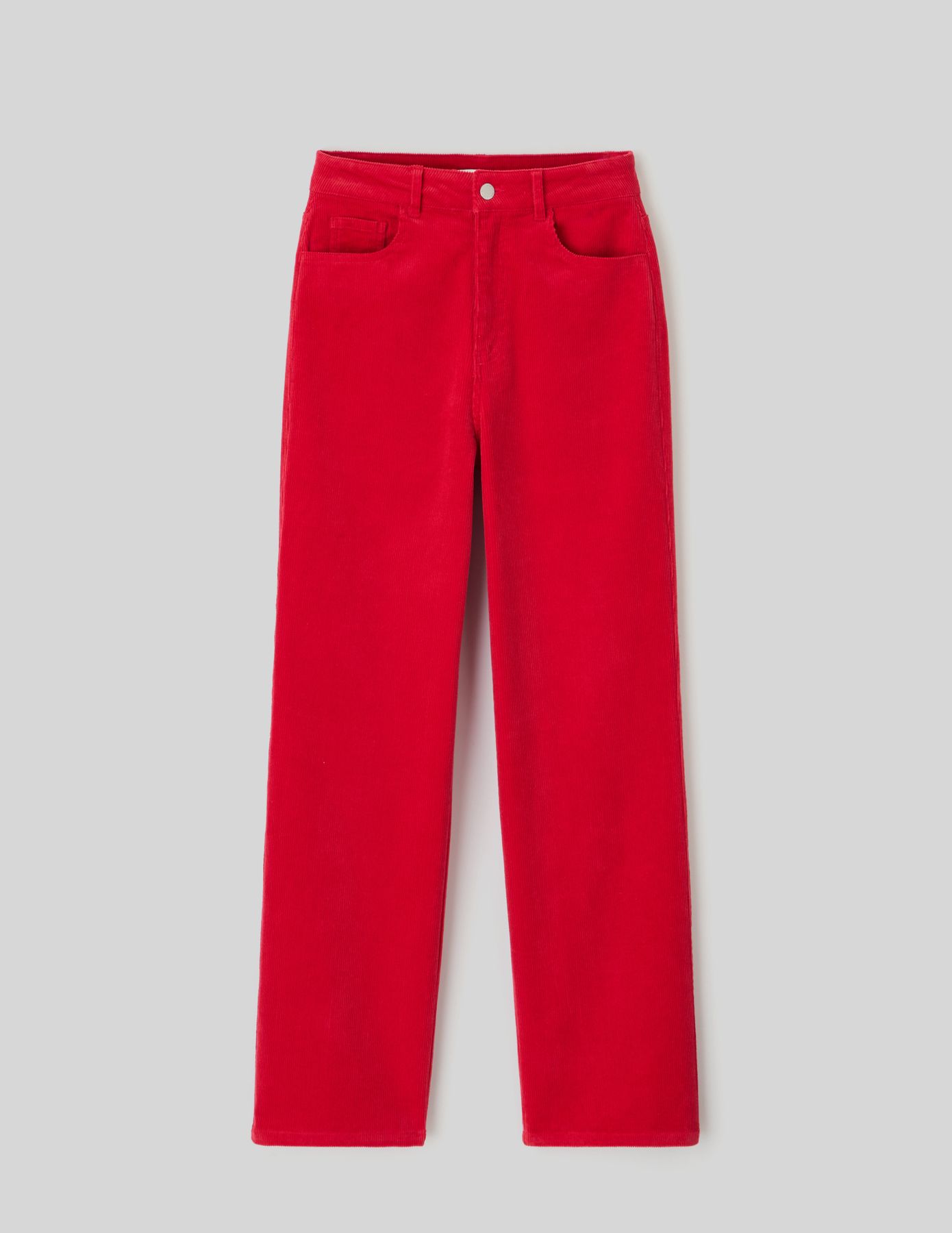 Pantalon straight velours