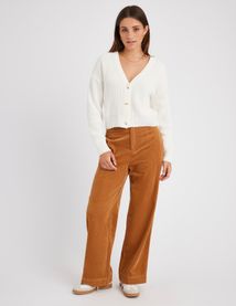 Pantalon velours wide leg