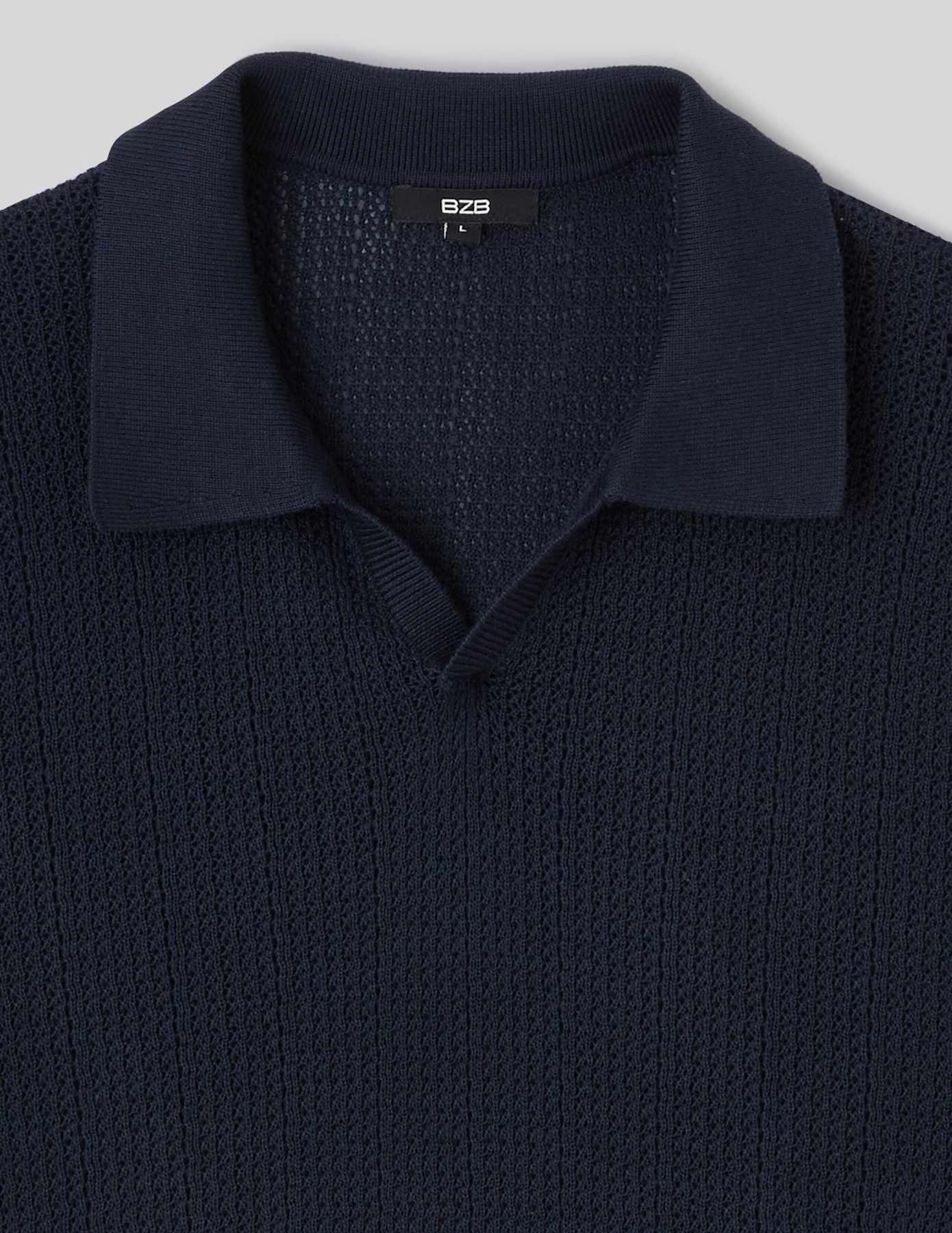 Polo maille ajour&eacute;e