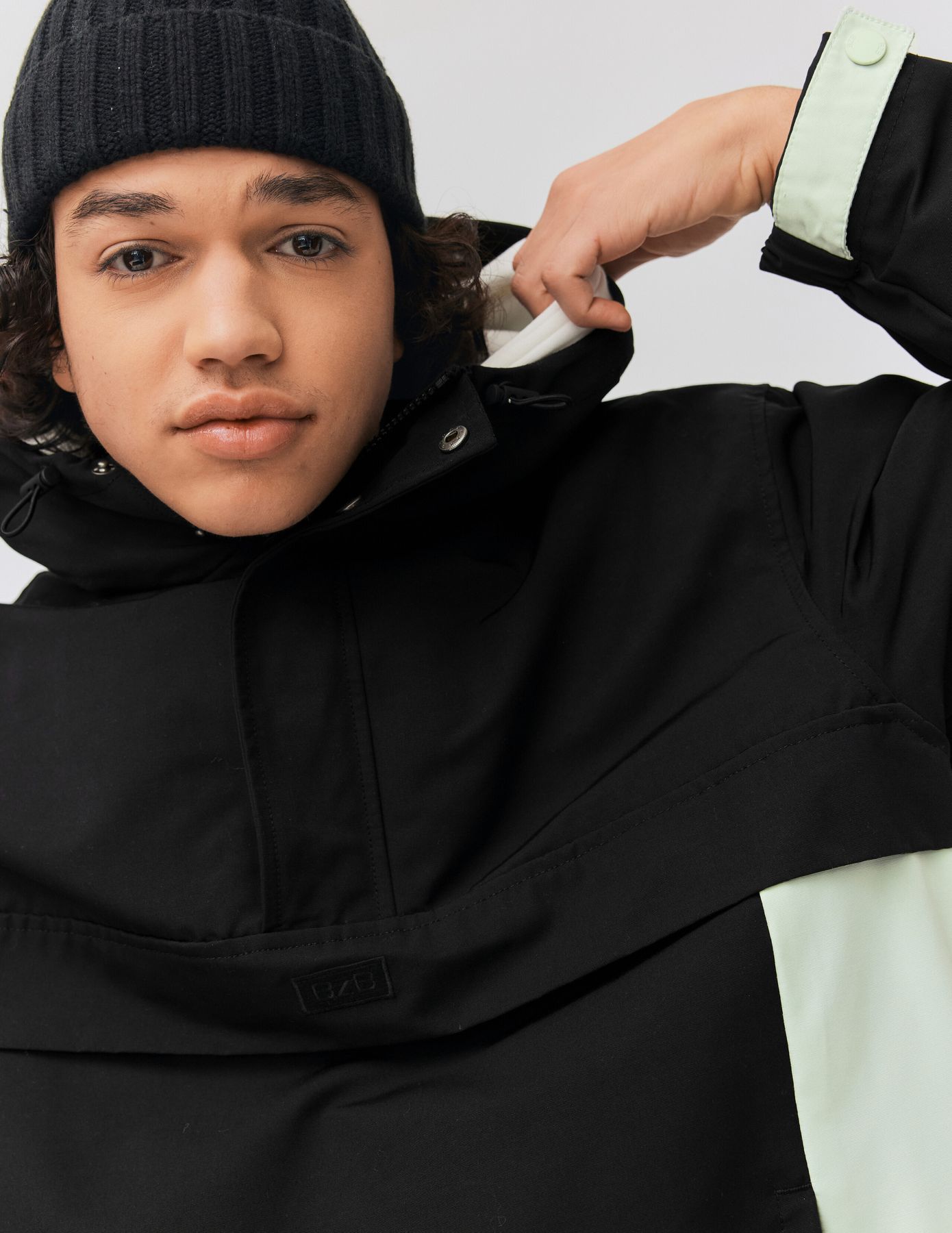 Blouson pop over colorblock