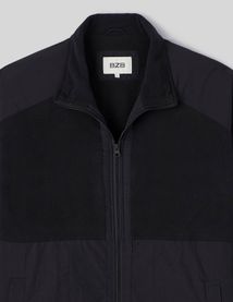 Veste zippée bi matière