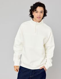 Sweat col montant zippé
