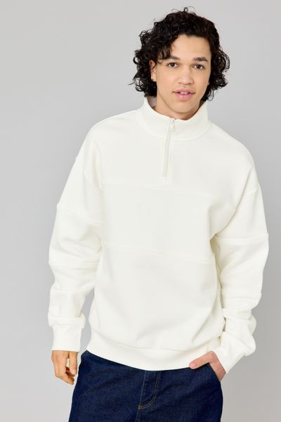 Sweat col montant zippé