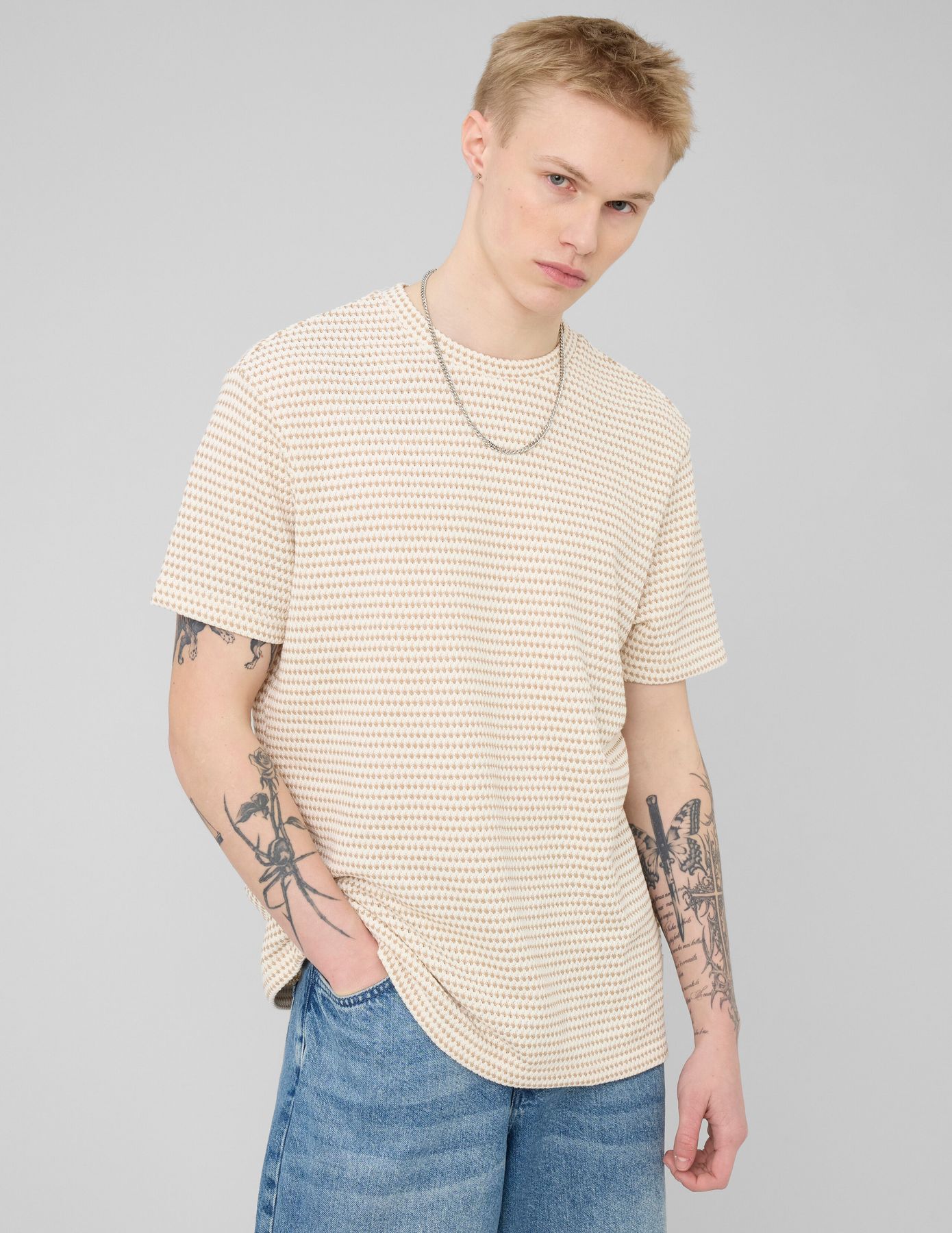 T-shirt rayures tricot