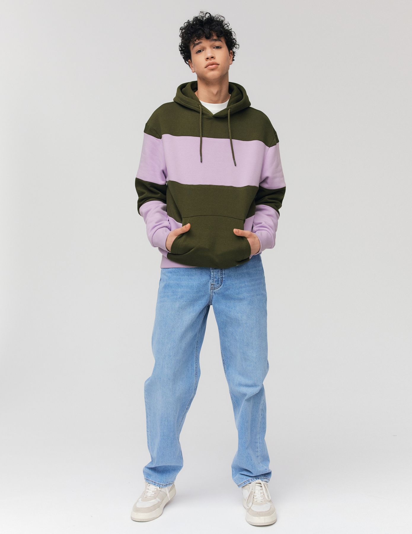 Sweat maxi rayures