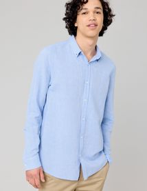 Chemise coton lin unie