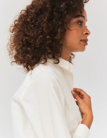 Chemise en popeline unie
