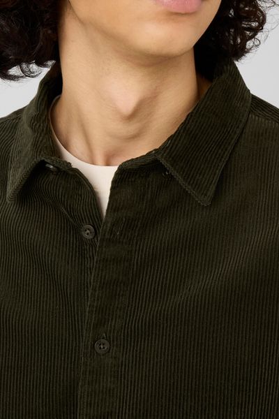 Chemise en velours c&ocirc;tel&eacute;