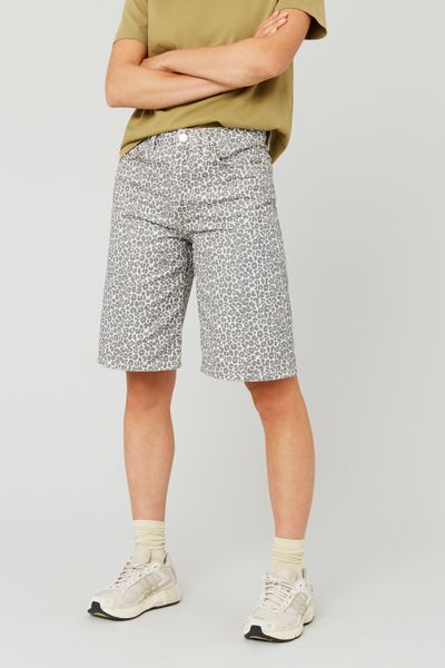 Bermuda léopard en twill