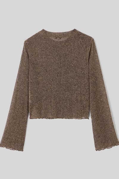T-shirt résille pailleté