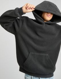 Sweat sherpa &agrave; capuche