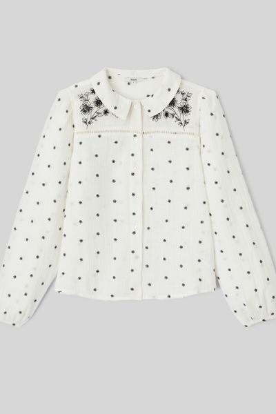 Blouse brodée
