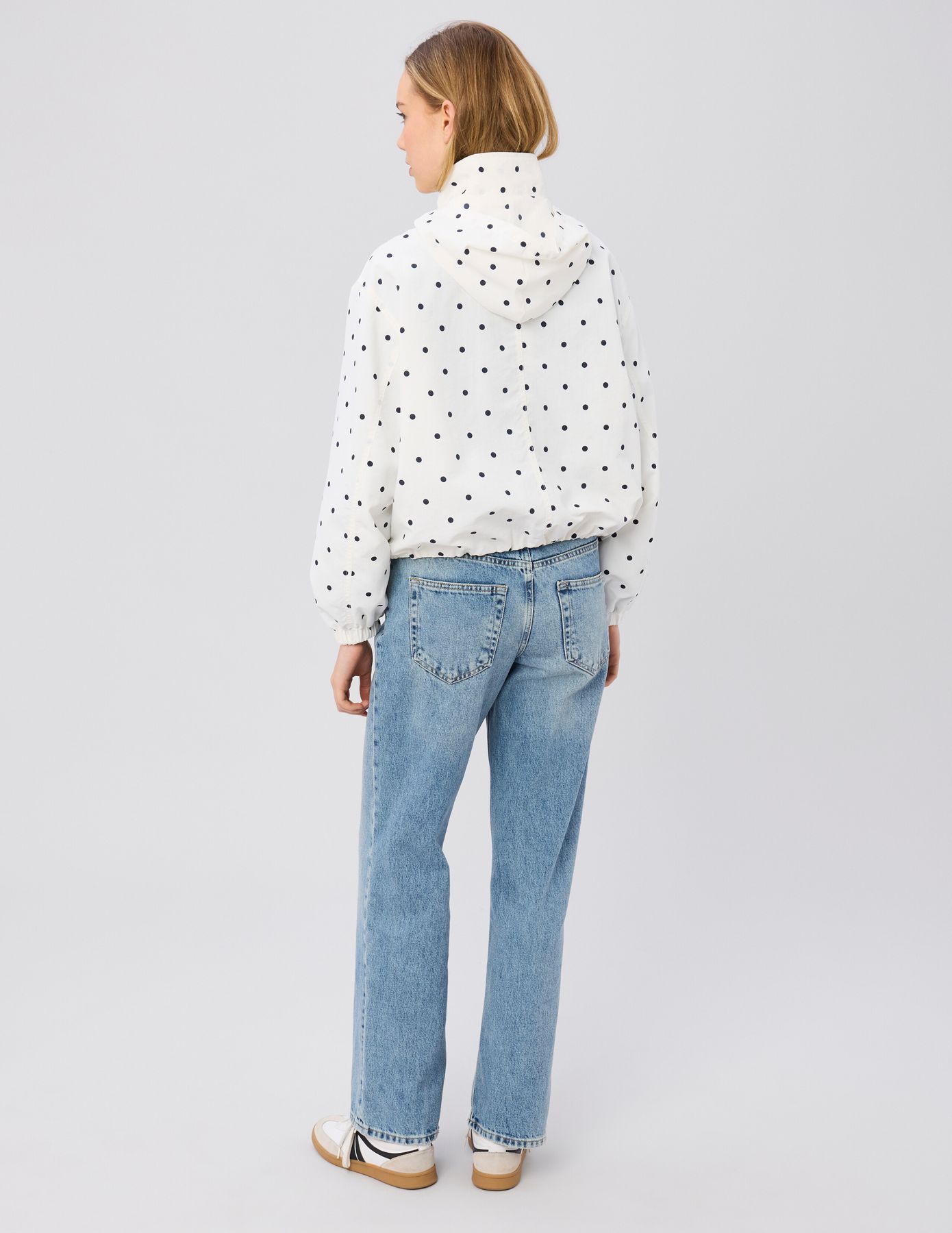 Blouson l&eacute;ger imprim&eacute; pois