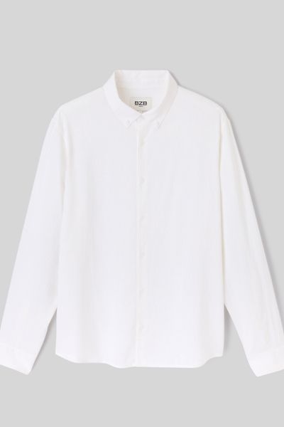 Chemise manches longues viscose lin