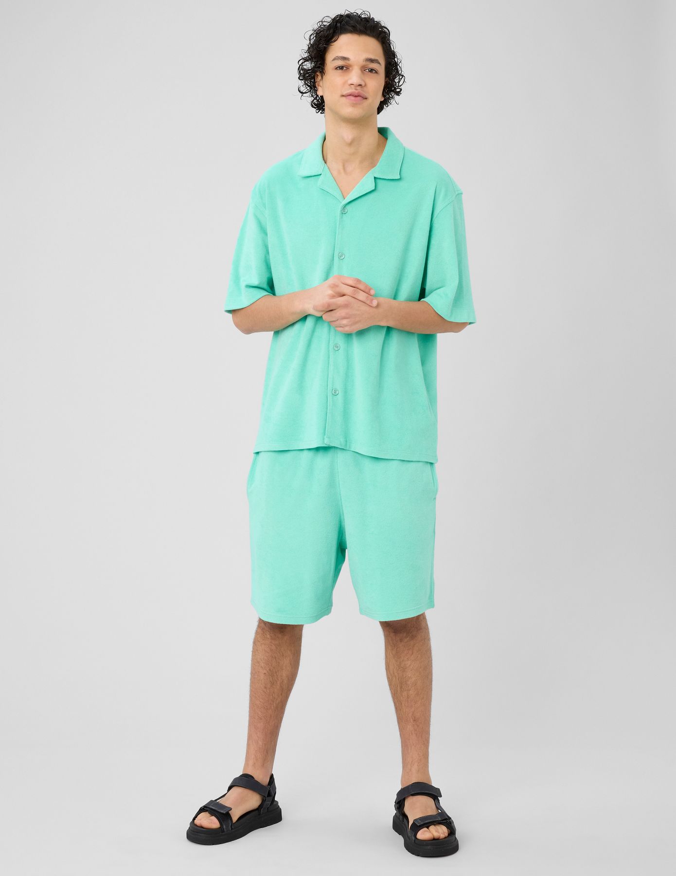 Chemise manches courtes &eacute;ponge