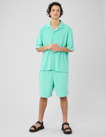 Chemise manches courtes &eacute;ponge