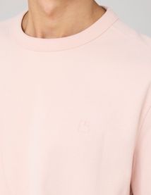 T-shirt lourd touché peau de pêche