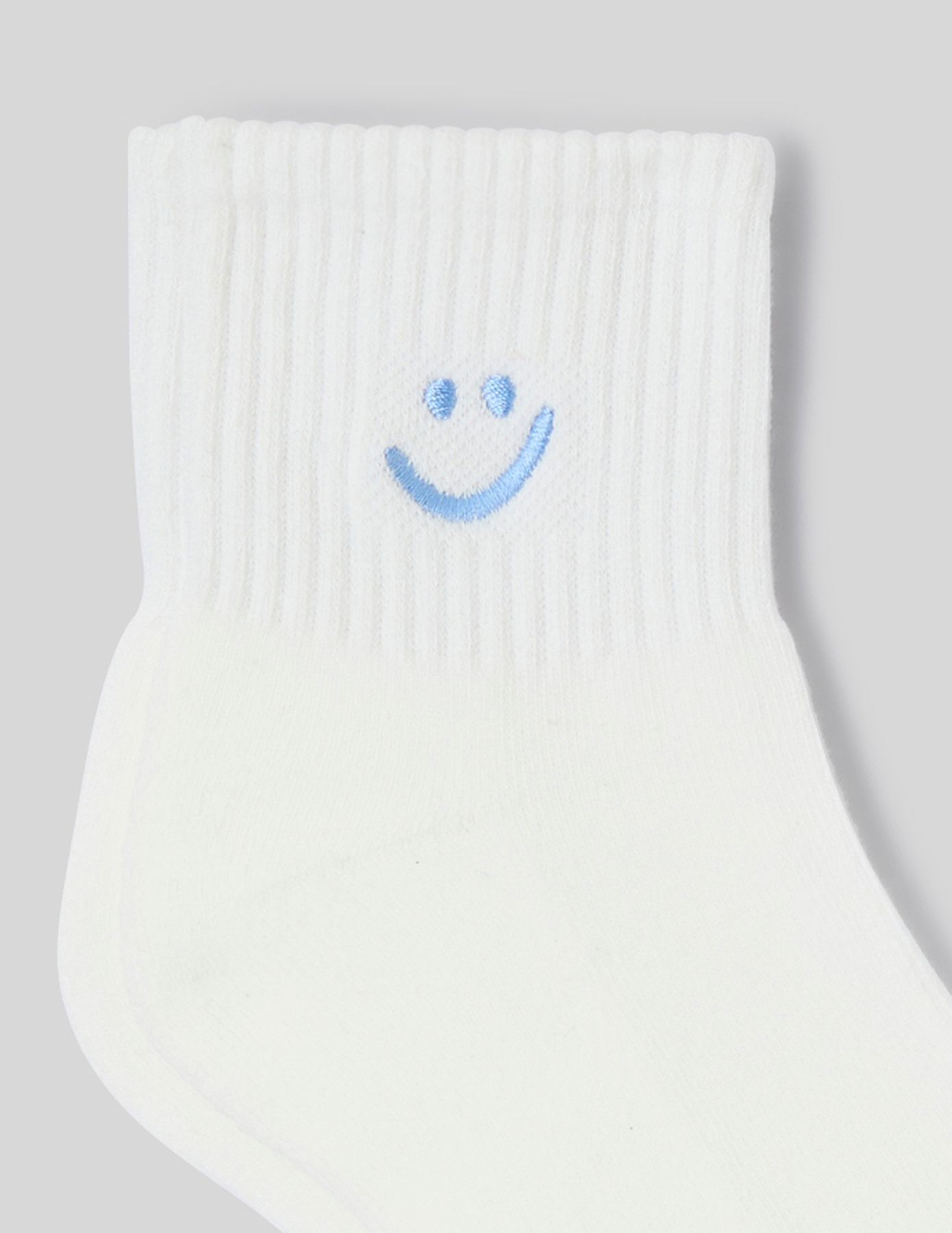 Lot  de 2 chaussette courtes brod&eacute;es