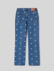Jean straight brod&eacute;