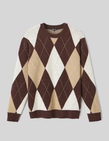 Pull à motif losange