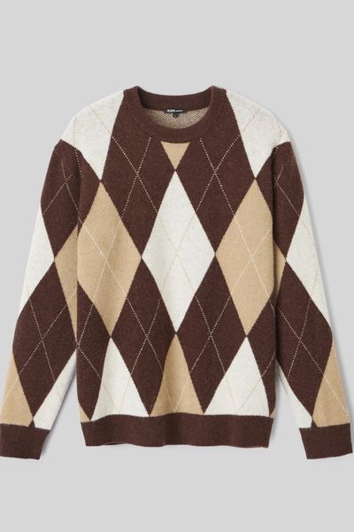 Pull à motif losange
