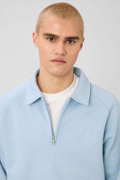 Sweat col polo zipp&eacute;