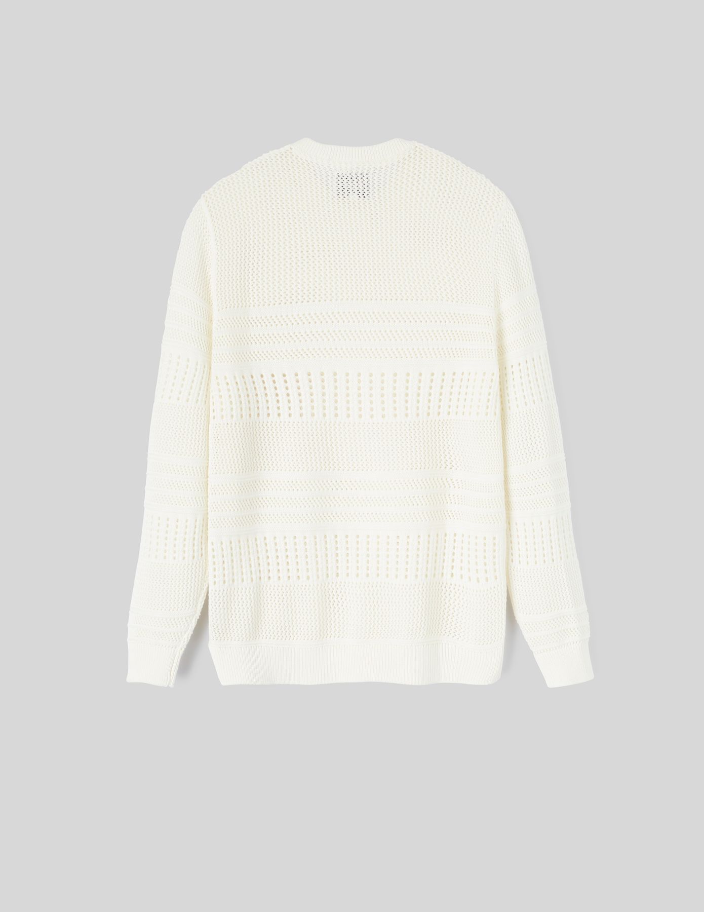 Pull col rond ajouré